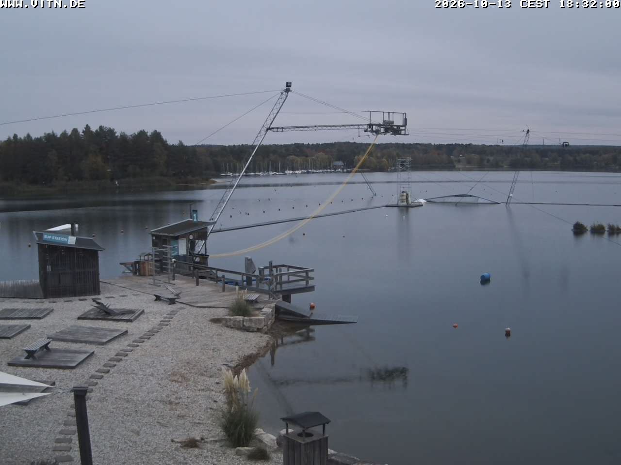 Archiv Foto Webcam Wakeboard- und Wasserskianlage am Steinberger See