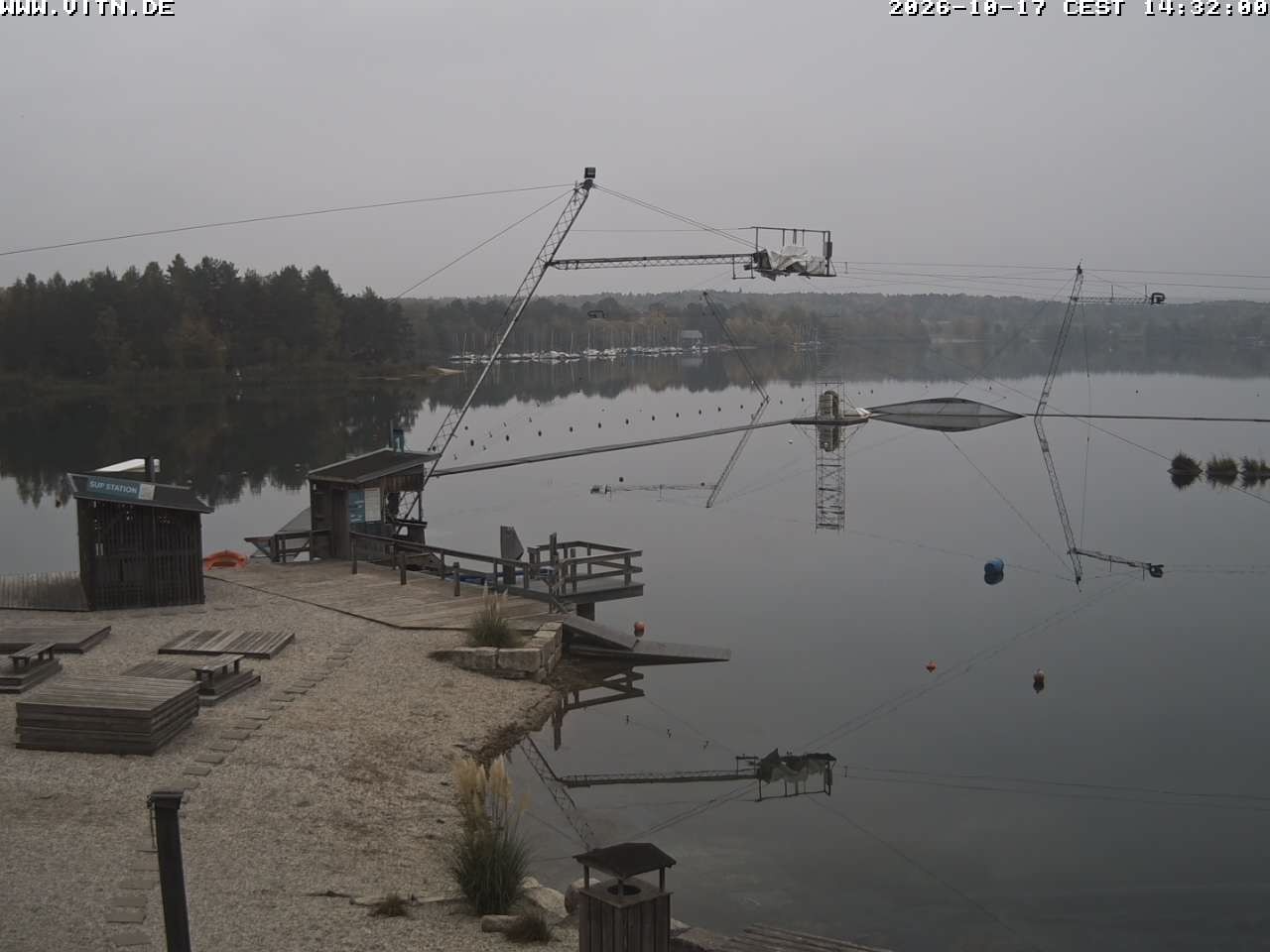 Archiv Foto Webcam Wakeboard- und Wasserskianlage am Steinberger See