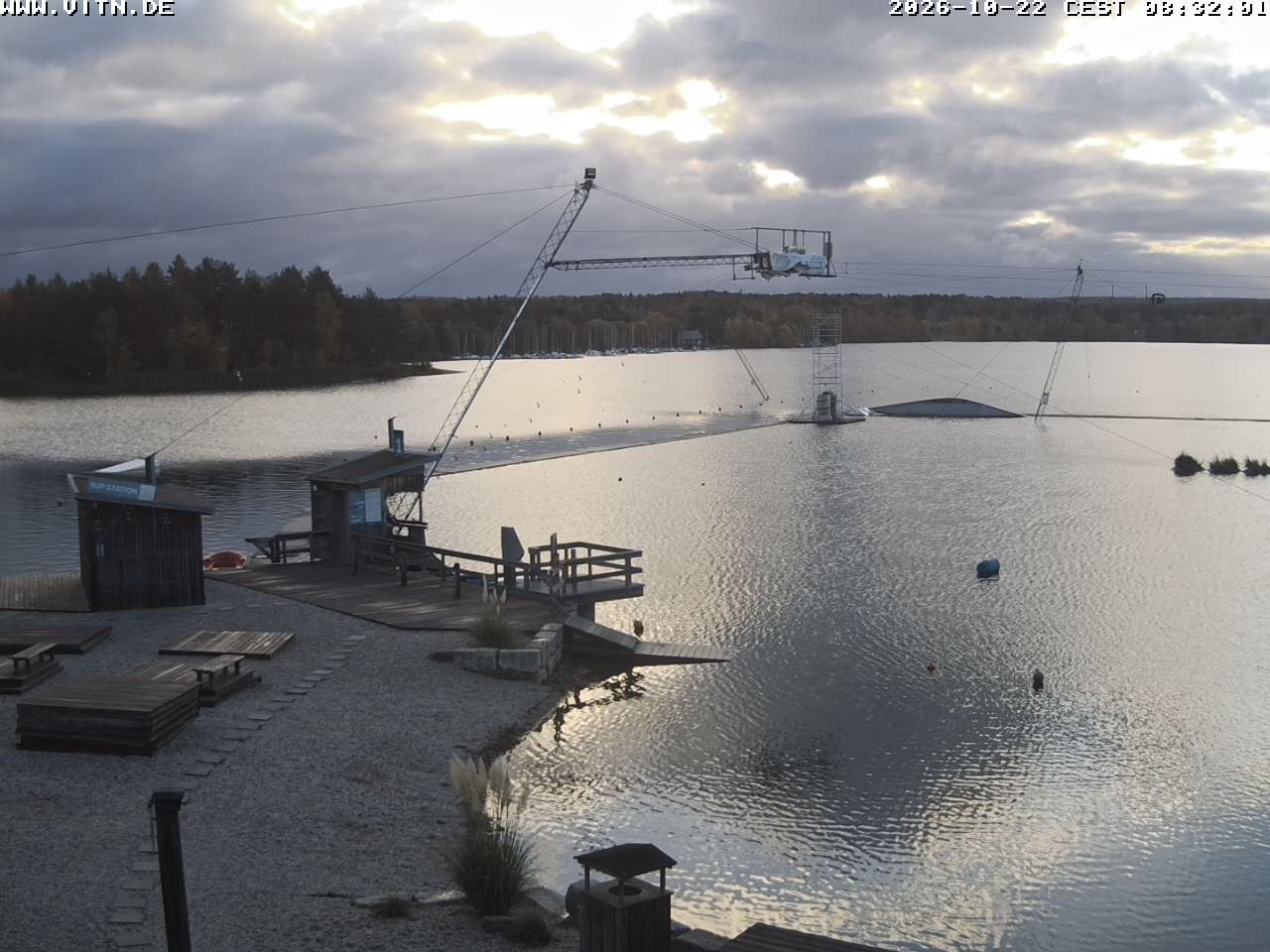 Archiv Foto Webcam Wakeboard- und Wasserskianlage am Steinberger See