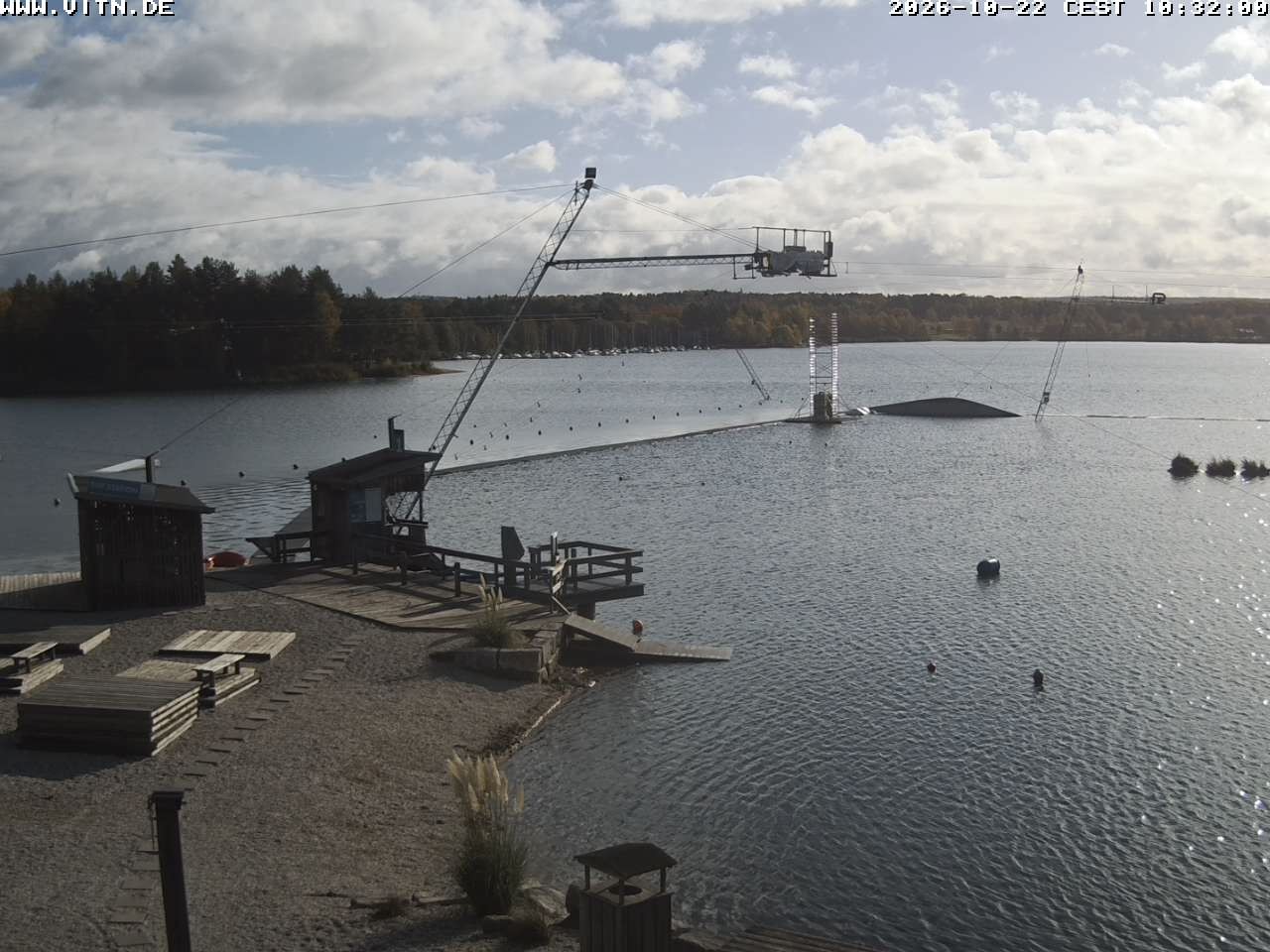 Archiv Foto Webcam Wakeboard- und Wasserskianlage am Steinberger See