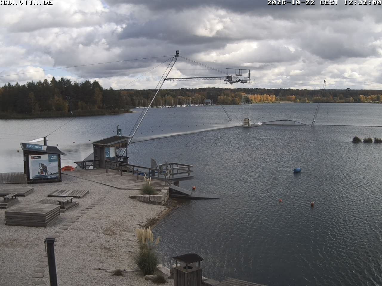 Archiv Foto Webcam Wakeboard- und Wasserskianlage am Steinberger See