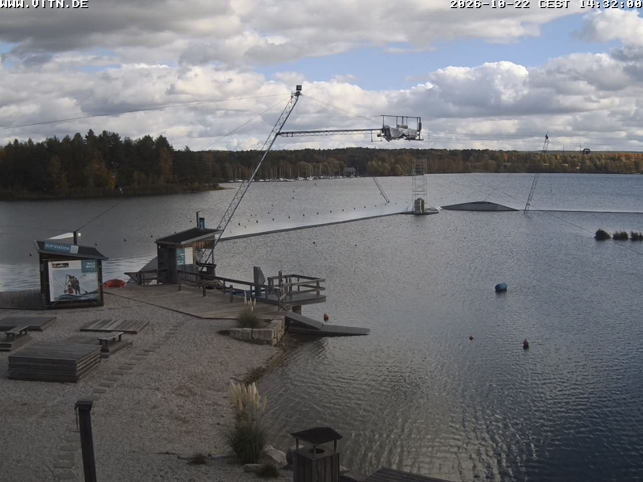 Archiv Foto Webcam Wakeboard- und Wasserskianlage am Steinberger See