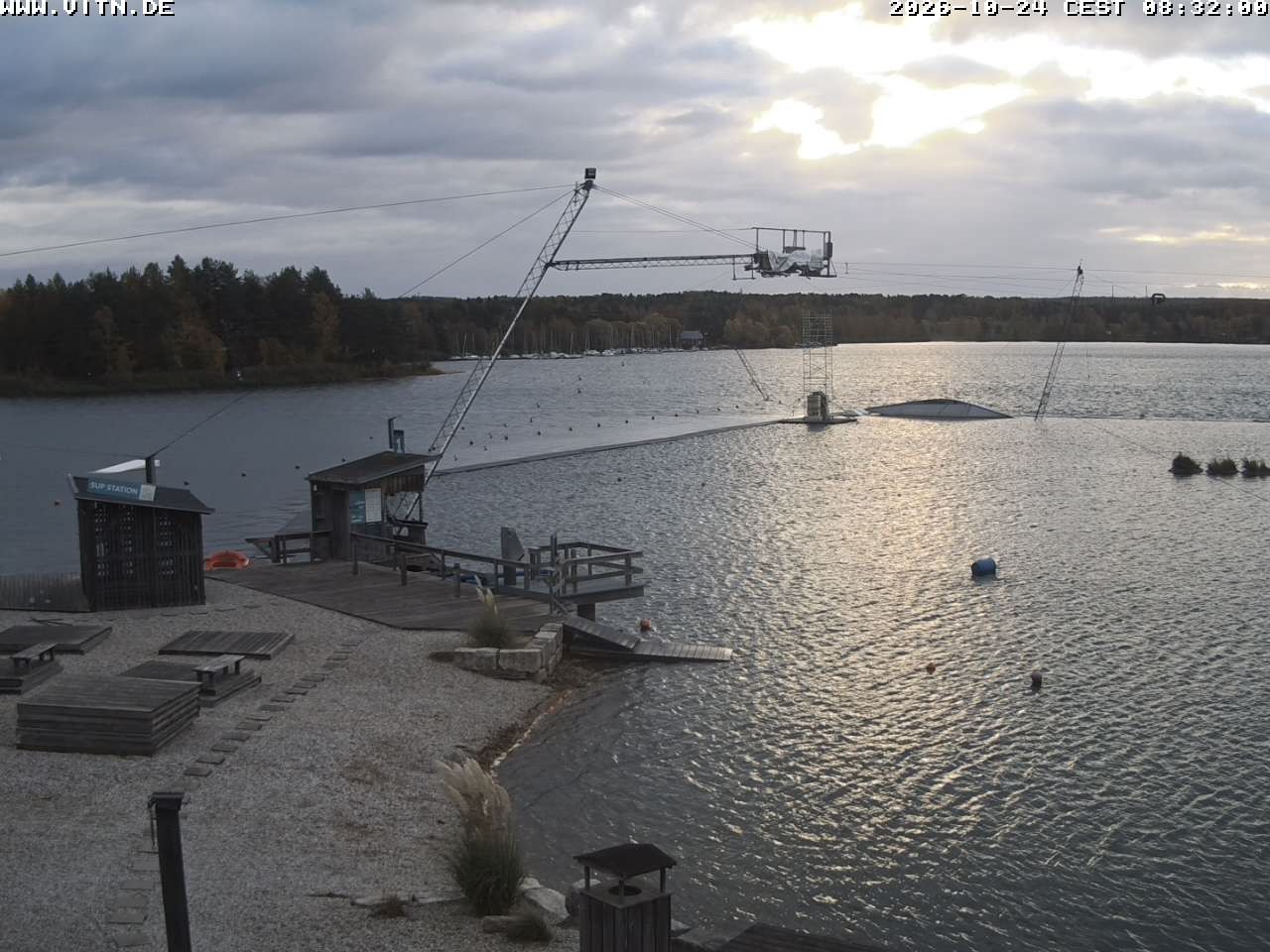 Archiv Foto Webcam Wakeboard- und Wasserskianlage am Steinberger See