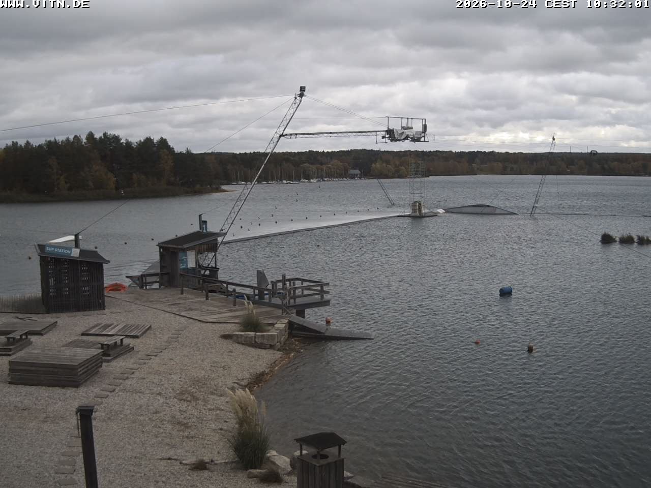 Archiv Foto Webcam Wakeboard- und Wasserskianlage am Steinberger See