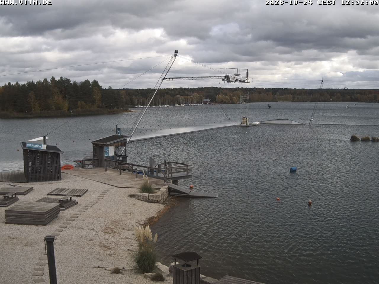 Archiv Foto Webcam Wakeboard- und Wasserskianlage am Steinberger See