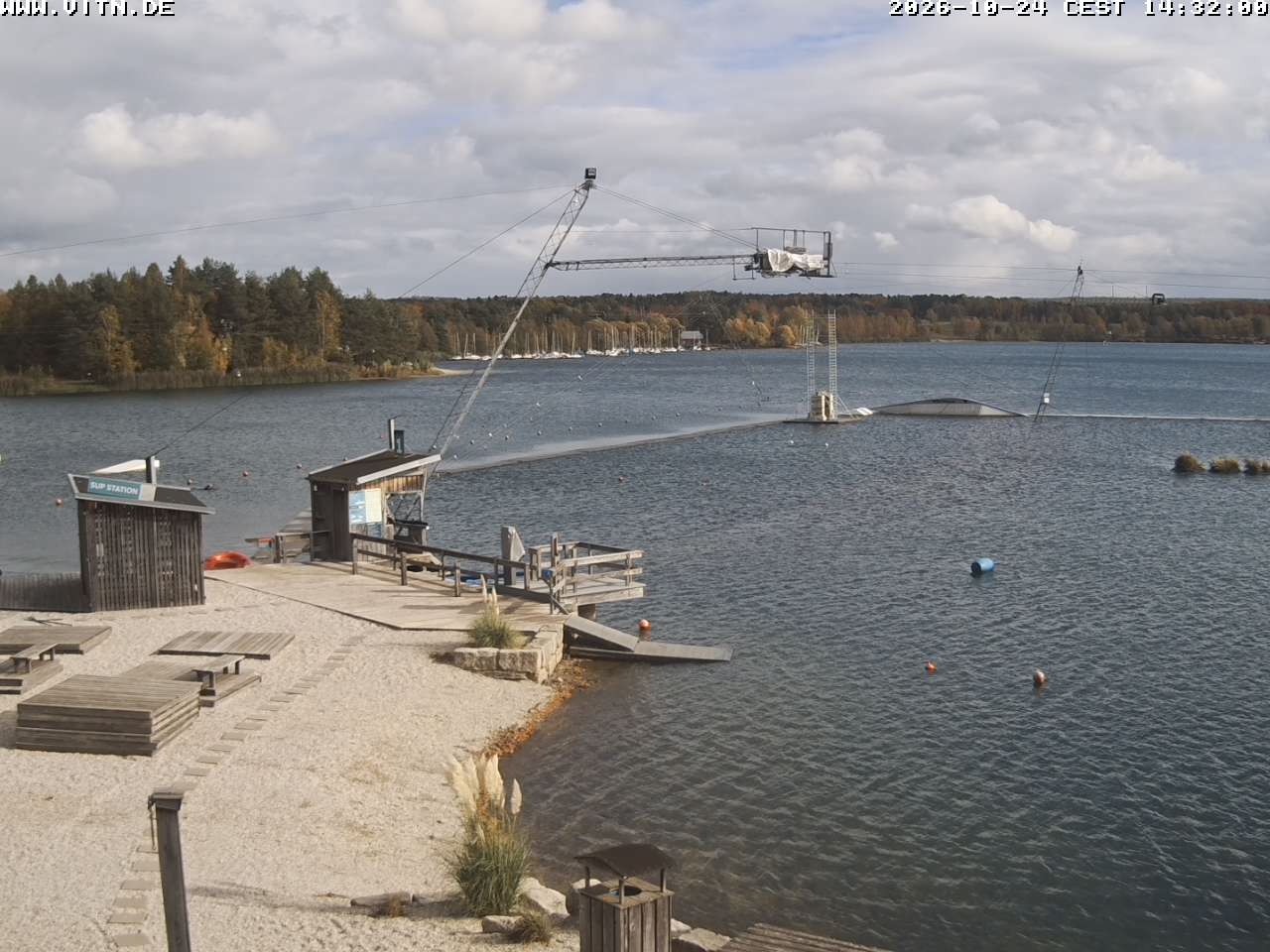 Archiv Foto Webcam Wakeboard- und Wasserskianlage am Steinberger See