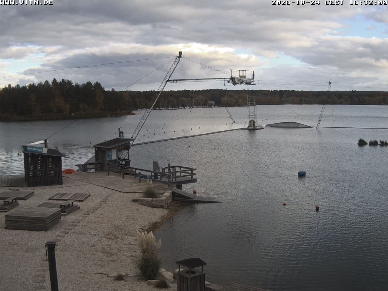 Archiv Foto Webcam Wakeboard- und Wasserskianlage am Steinberger See