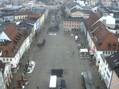 Archiv Foto Webcam Deggendorf mit Blick auf den oberen Stadtplatz