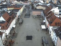 Archiv Foto Webcam Deggendorf mit Blick auf den oberen Stadtplatz