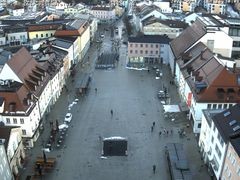 Archiv Foto Webcam Deggendorf mit Blick auf den oberen Stadtplatz