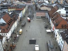 Archiv Foto Webcam Deggendorf mit Blick auf den oberen Stadtplatz
