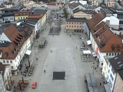 Archiv Foto Webcam Deggendorf mit Blick auf den oberen Stadtplatz