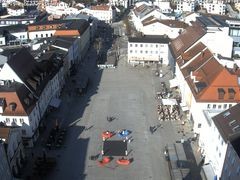 Archiv Foto Webcam Deggendorf mit Blick auf den oberen Stadtplatz