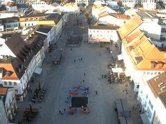 Archiv Foto Webcam Deggendorf mit Blick auf den oberen Stadtplatz