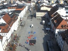 Archiv Foto Webcam Deggendorf mit Blick auf den oberen Stadtplatz