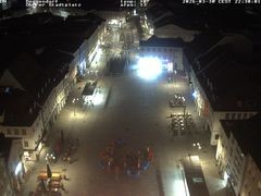 Archiv Foto Webcam Deggendorf mit Blick auf den oberen Stadtplatz