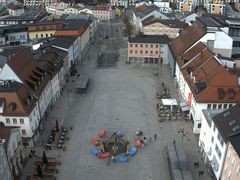 Archiv Foto Webcam Deggendorf mit Blick auf den oberen Stadtplatz