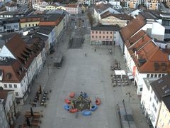 Archiv Foto Webcam Deggendorf mit Blick auf den oberen Stadtplatz