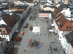 Archiv Foto Webcam Deggendorf mit Blick auf den oberen Stadtplatz