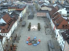 Archiv Foto Webcam Deggendorf mit Blick auf den oberen Stadtplatz