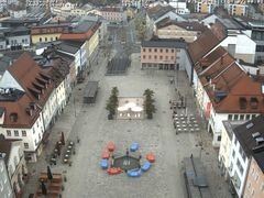 Archiv Foto Webcam Deggendorf mit Blick auf den oberen Stadtplatz