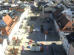 Archiv Foto Webcam Deggendorf mit Blick auf den oberen Stadtplatz