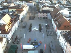 Archiv Foto Webcam Deggendorf mit Blick auf den oberen Stadtplatz