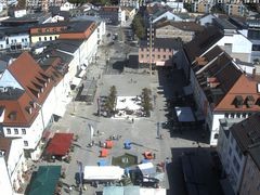 Archiv Foto Webcam Deggendorf mit Blick auf den oberen Stadtplatz