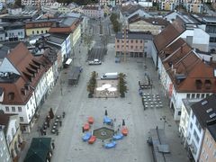Archiv Foto Webcam Deggendorf mit Blick auf den oberen Stadtplatz
