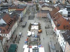 Archiv Foto Webcam Deggendorf mit Blick auf den oberen Stadtplatz