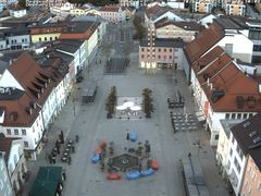 Archiv Foto Webcam Deggendorf mit Blick auf den oberen Stadtplatz