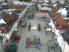 Archiv Foto Webcam Deggendorf mit Blick auf den oberen Stadtplatz