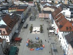 Archiv Foto Webcam Deggendorf mit Blick auf den oberen Stadtplatz
