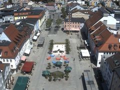 Archiv Foto Webcam Deggendorf mit Blick auf den oberen Stadtplatz