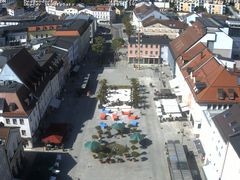 Archiv Foto Webcam Deggendorf mit Blick auf den oberen Stadtplatz