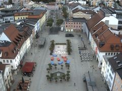 Archiv Foto Webcam Deggendorf mit Blick auf den oberen Stadtplatz