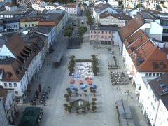Archiv Foto Webcam Deggendorf mit Blick auf den oberen Stadtplatz