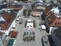 Archiv Foto Webcam Deggendorf mit Blick auf den oberen Stadtplatz