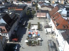 Archiv Foto Webcam Deggendorf mit Blick auf den oberen Stadtplatz