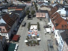 Archiv Foto Webcam Deggendorf mit Blick auf den oberen Stadtplatz