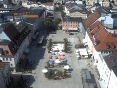 Archiv Foto Webcam Deggendorf mit Blick auf den oberen Stadtplatz