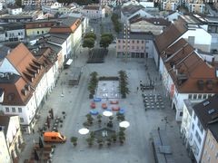 Archiv Foto Webcam Deggendorf mit Blick auf den oberen Stadtplatz