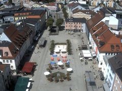 Archiv Foto Webcam Deggendorf mit Blick auf den oberen Stadtplatz