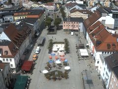 Archiv Foto Webcam Deggendorf mit Blick auf den oberen Stadtplatz