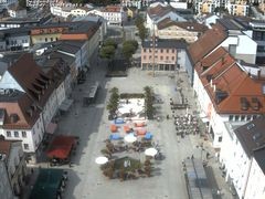 Archiv Foto Webcam Deggendorf mit Blick auf den oberen Stadtplatz