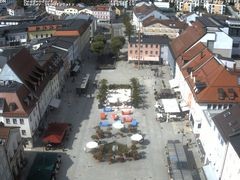 Archiv Foto Webcam Deggendorf mit Blick auf den oberen Stadtplatz