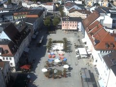 Archiv Foto Webcam Deggendorf mit Blick auf den oberen Stadtplatz