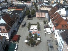 Archiv Foto Webcam Deggendorf mit Blick auf den oberen Stadtplatz