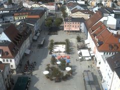 Archiv Foto Webcam Deggendorf mit Blick auf den oberen Stadtplatz