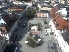 Archiv Foto Webcam Deggendorf mit Blick auf den oberen Stadtplatz